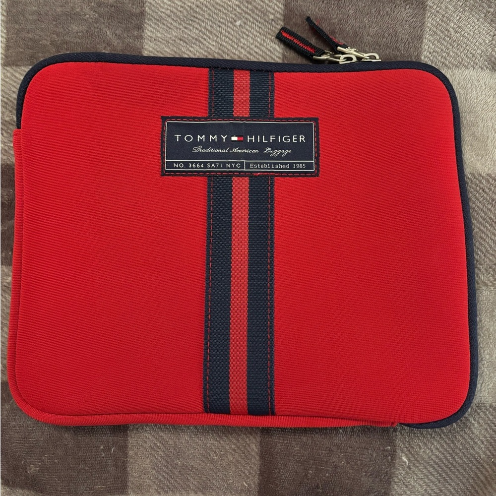 Tommy Hilfiger Red and Navy tablet Bag